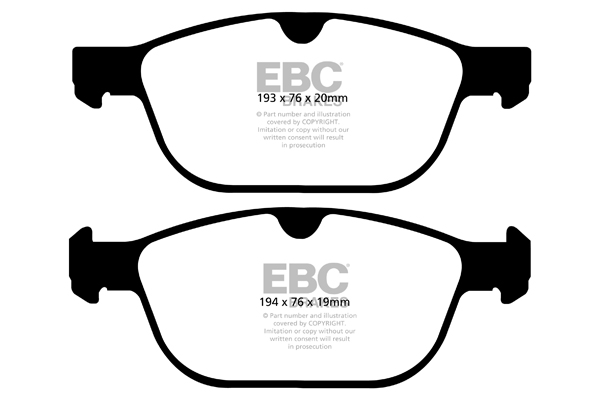 EBC Ultimax Brake Pads - Front for Volvo XC60