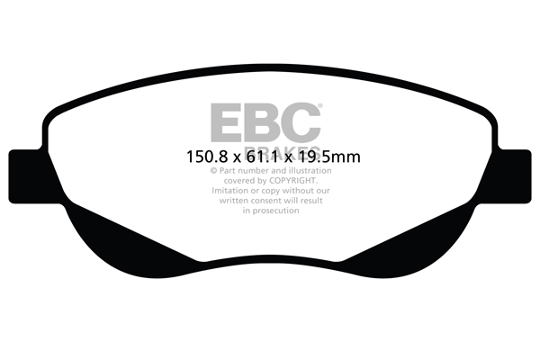 EBC Ultimax Brake Pads - Front for Toyota Avensis