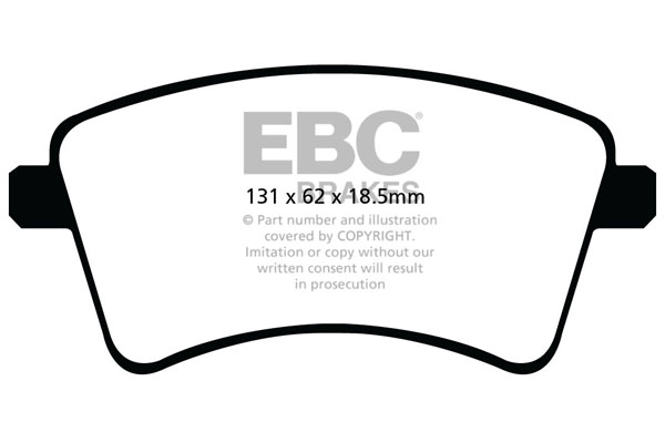 EBC Ultimax Brake Pads - Front for Renault Kangoo