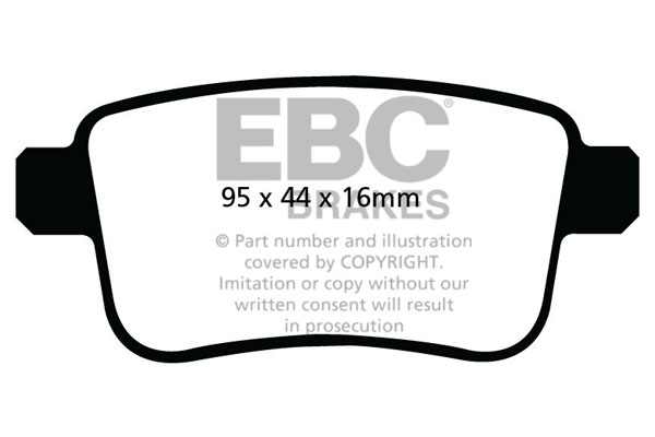 EBC Ultimax Brake Pads - Rear for Renault Kangoo