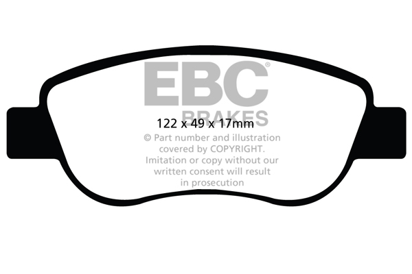 EBC Ultimax Brake Pads - Front for Renault Megane II