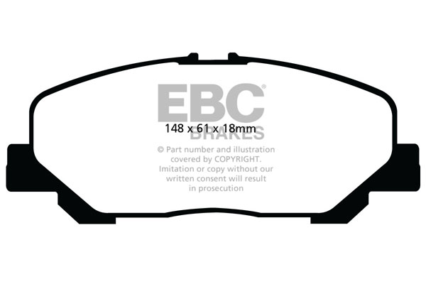 EBC Ultimax Brake Pads - Front for Toyota Previa
