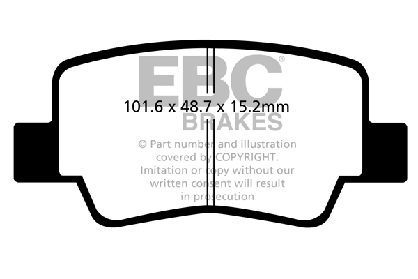 EBC Ultimax Brake Pads - Rear for Toyota Verso