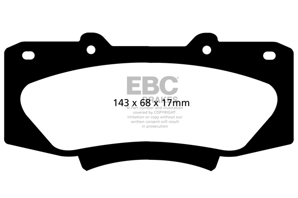 EBC Ultimax Brake Pads - Front for Toyota Hilux