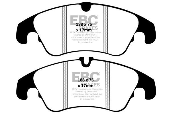 EBC Ultimax Brake Pads - Front for Ford Focus Mk 2