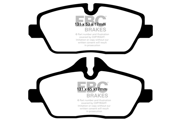EBC Ultimax Brake Pads - Front for Mini Mini (R50/R52/R53)