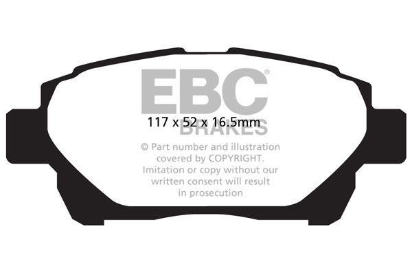 EBC Ultimax Brake Pads - Front for Toyota iQ