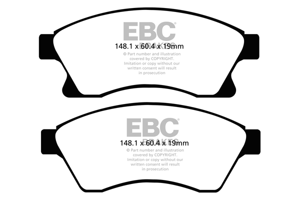 EBC Ultimax Brake Pads - Front for Chevrolet Aveo