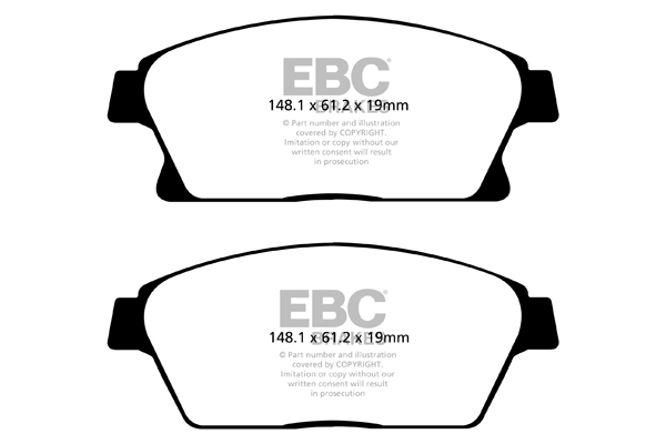 EBC Ultimax Brake Pads - Front for Vauxhall Astra Mk 6 (J)