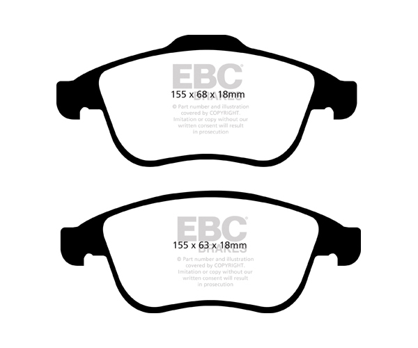 EBC Ultimax Brake Pads - Front for Renault Scenic