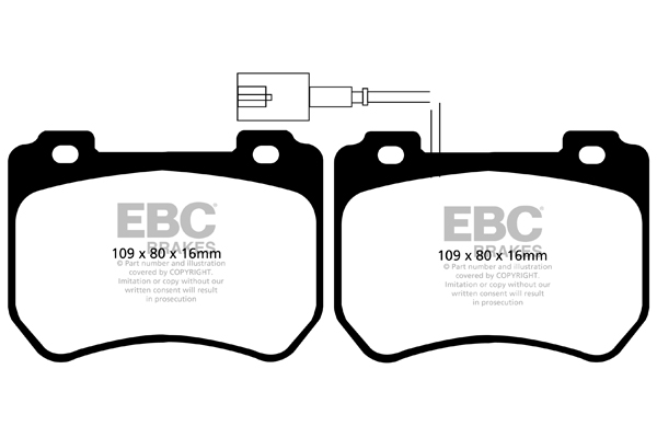 EBC Ultimax Brake Pads - Front for Alfa Romeo 159