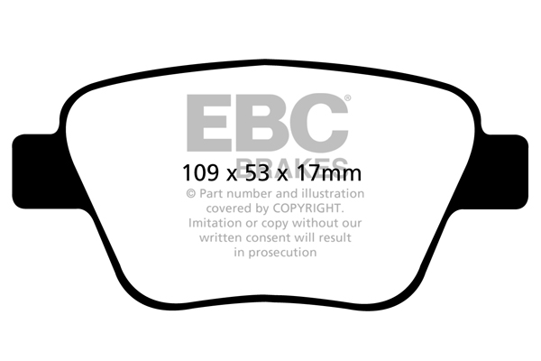 EBC Ultimax Brake Pads - Rear for VW Golf Plus