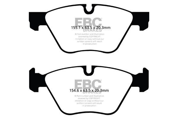 EBC Ultimax Brake Pads - Front for BMW 3 Series (E90/E91/E92/E93)
