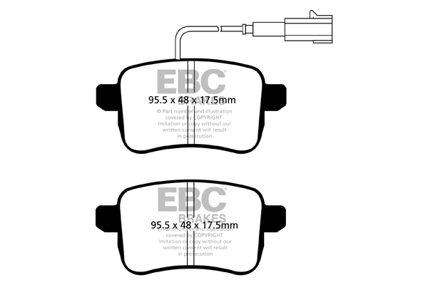 EBC Ultimax Brake Pads - Rear for Alfa Romeo Giulietta