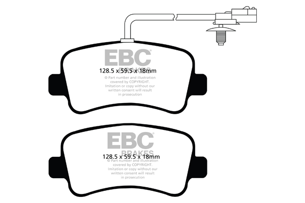 EBC Ultimax Brake Pads - Rear for Vauxhall Movano