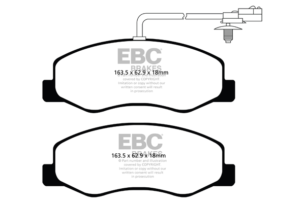 EBC Ultimax Brake Pads - Rear for Vauxhall Movano