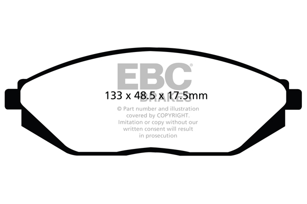 EBC Ultimax Brake Pads - Front for Chevrolet Spark