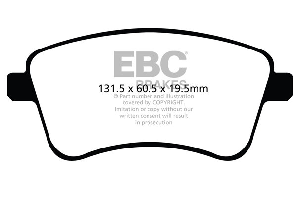 EBC Ultimax Brake Pads - Front for Kia Venga