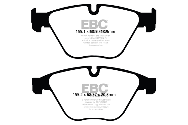 EBC Ultimax Brake Pads - Front for BMW 5 Series (F07/F10/F11)