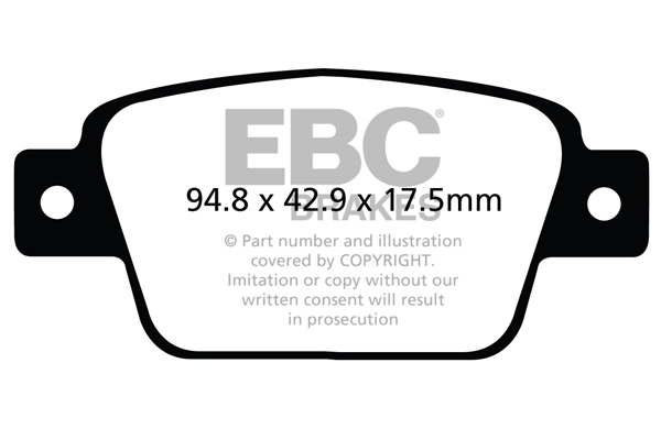 EBC Ultimax Brake Pads - Rear for Fiat Bravo