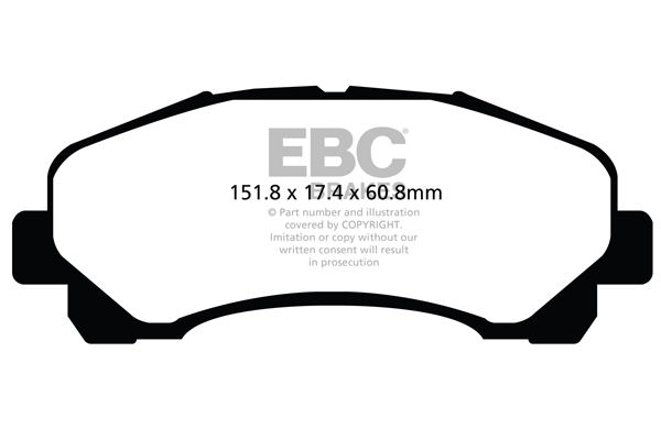 EBC Ultimax Brake Pads - Front for Isuzu Rodeo