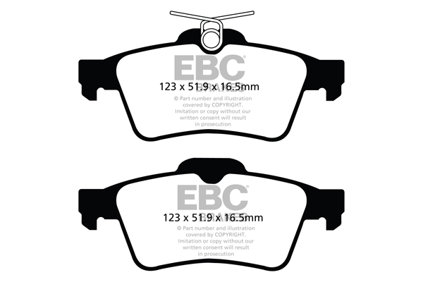 EBC Ultimax Brake Pads - Rear for Peugeot 508