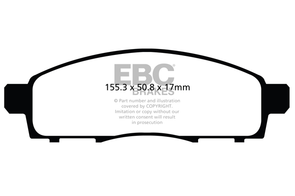 EBC Ultimax Brake Pads - Front for Nissan NV200
