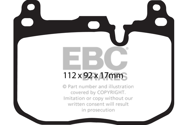 EBC Ultimax Brake Pads - Front for BMW 3 Series (F30/F31/F34)