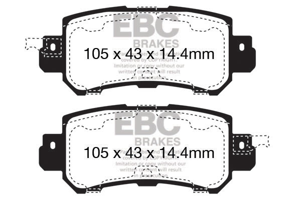 EBC Ultimax Brake Pads - Rear for Mazda CX-5