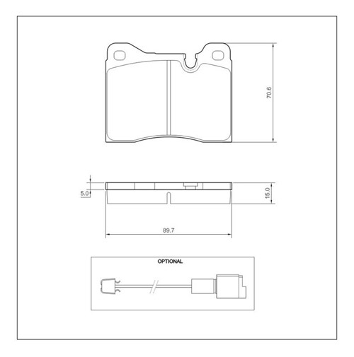 Tarox Strada Brake Pads - Front for BMW 7 Series (E23)