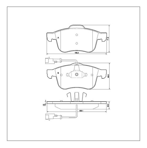 Tarox Strada Brake Pads - Front for Alfa Romeo 159