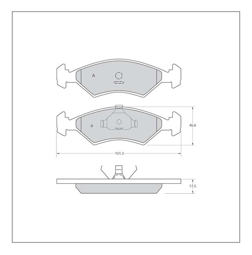 Tarox Strada Brake Pads - Front for Ford Fiesta Mk 2