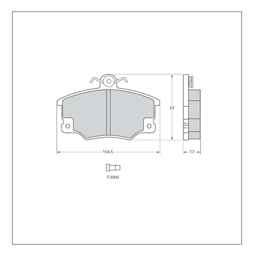 Tarox Corsa Brake Pads - Rear for Lancia Delta