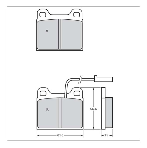 Tarox Strada Brake Pads - Front for Alfa Romeo 75