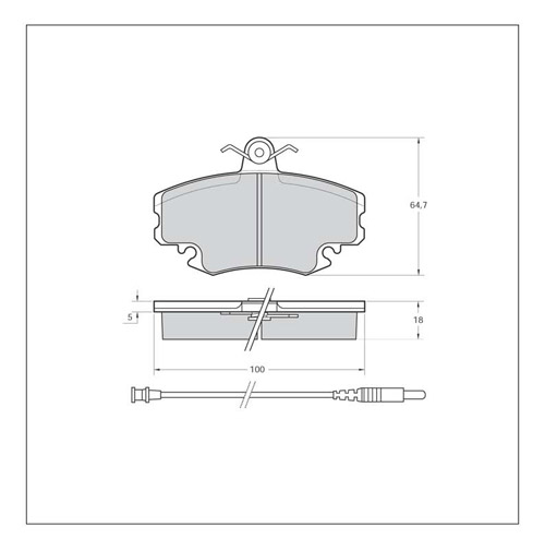 Tarox Corsa Brake Pads - Rear for Renault 19