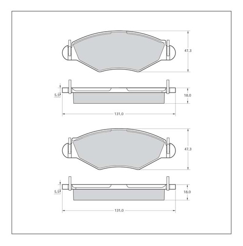 Tarox Strada Brake Pads - Front for Peugeot 206