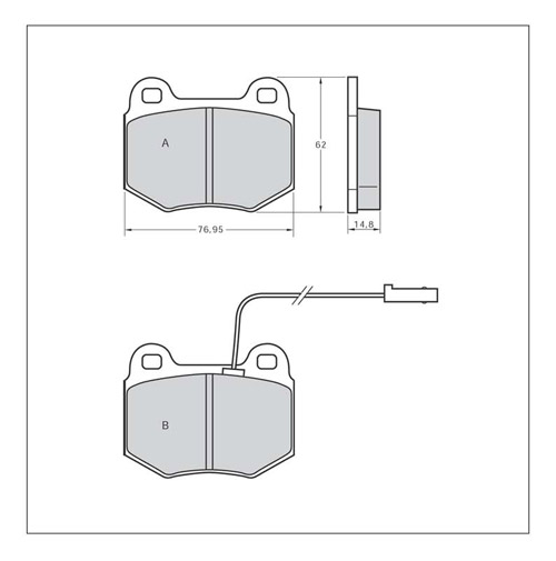 Tarox Strada Brake Pads - Front for Alfa Romeo 75