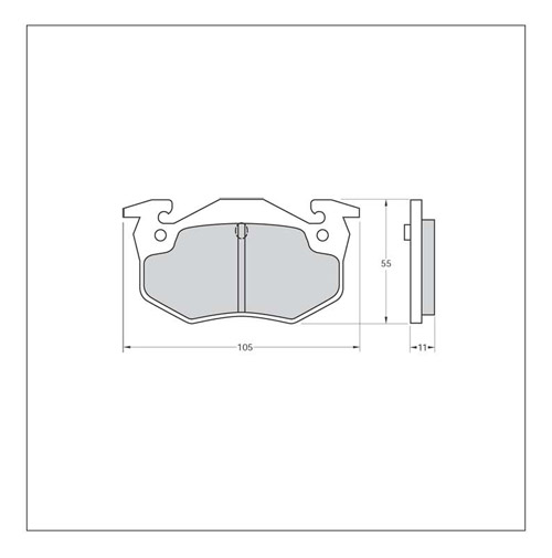 Tarox Strada Brake Pads - Rear for Peugeot 309