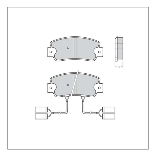 Tarox Strada Brake Pads - Front for Alfa Romeo 33