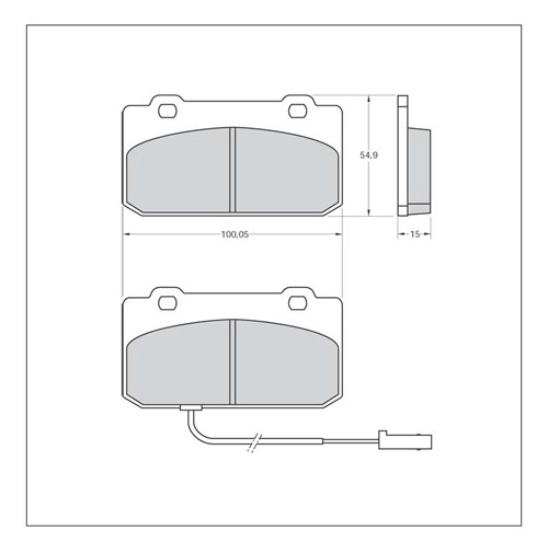 Tarox Strada Brake Pads - Front for Alfa Romeo 33