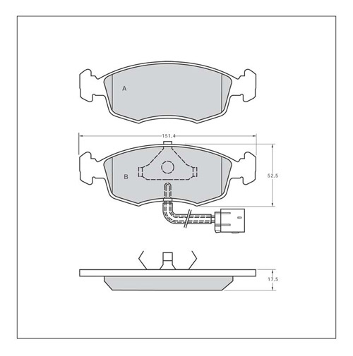 Tarox Strada Brake Pads - Front for Ford Orion