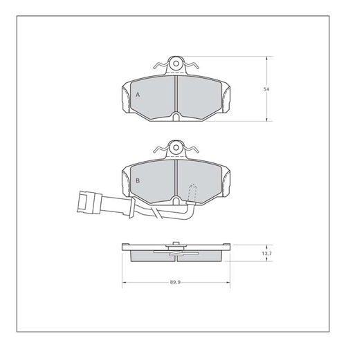 Tarox Corsa Brake Pads - Rear for Ford Orion