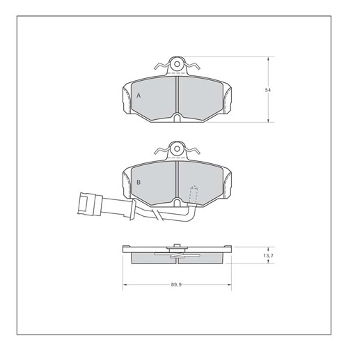 Tarox Corsa Brake Pads - Rear for Ford Mondeo Mk 1