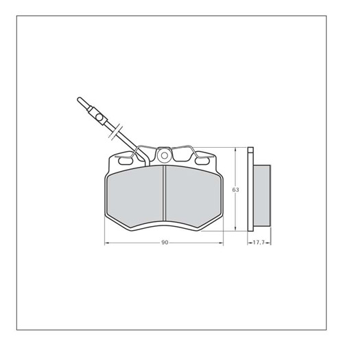 Tarox Strada Brake Pads - Front for Peugeot 309