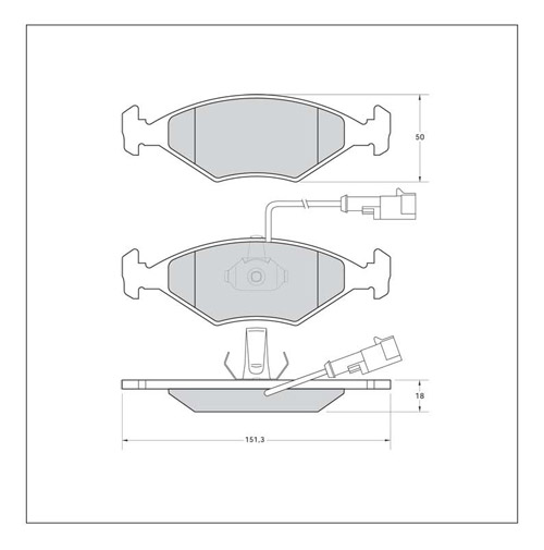 Tarox Strada Brake Pads - Front for Fiat Uno