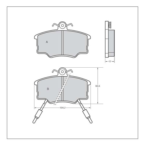 Tarox Strada Brake Pads - Front for Lancia Delta