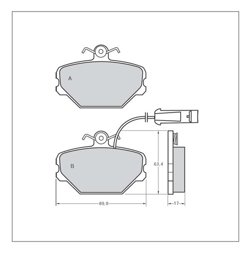 Tarox Corsa Brake Pads - Rear for Fiat Tipo