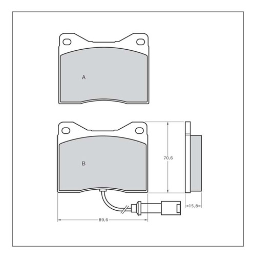 Tarox Strada Brake Pads - Front for Ford Sierra