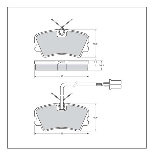 Tarox Strada Brake Pads - Front for Alfa Romeo 33