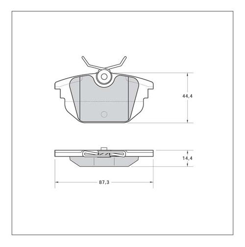 Tarox Corsa Brake Pads - Rear for Fiat Tipo